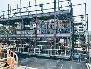 大埔訓練場正興建多層校舍,提供課堂和工藝培訓設施。