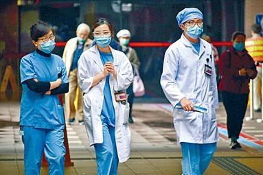 伊利沙伯醫院昨刊出通告,稱將由中央分配N95口罩。