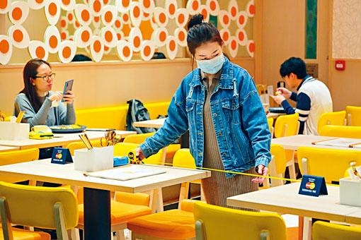 當局要求食肆按規定做好防疫措施。
