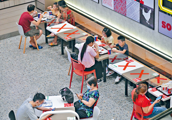疫情反覆，令市民外出消費及用膳減少。