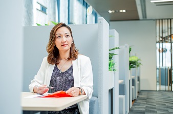 富通保險分區經理劉翠娜(Tina)。