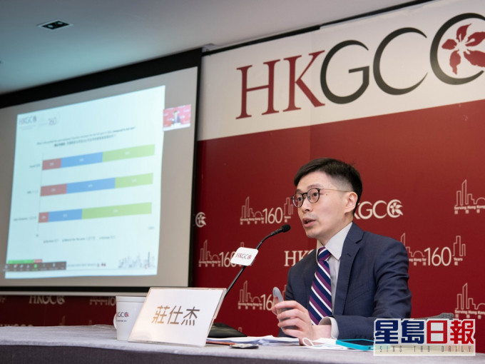 香港總商會發表企業經營信心調查。