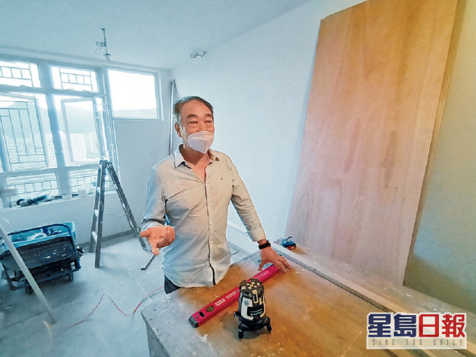 黃師傅指疫情放緩後,裝修生意反彈,回復疫情前水平。