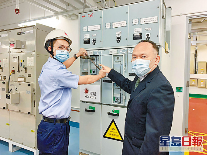 港燈利用創新科技,以虛擬實境(VR)技術模擬出工地環境。