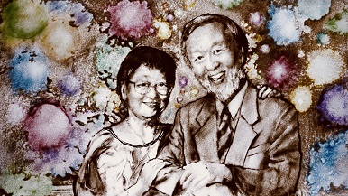 4. Edith舉辦全港首個沙畫藝術展覽《揉沙說愛》(Sands of touch - Sealed with love),以沙畫記錄光纖之父高錕博士與太太黃美芸真摯的愛情故事。