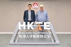 (左起)萊坊大中華區首席營運總監洪志偉博士(Dr. Travis Huggins)、香港網絡安全高峰會籌備委員會主席莊士敦(Dale Johnstone)。